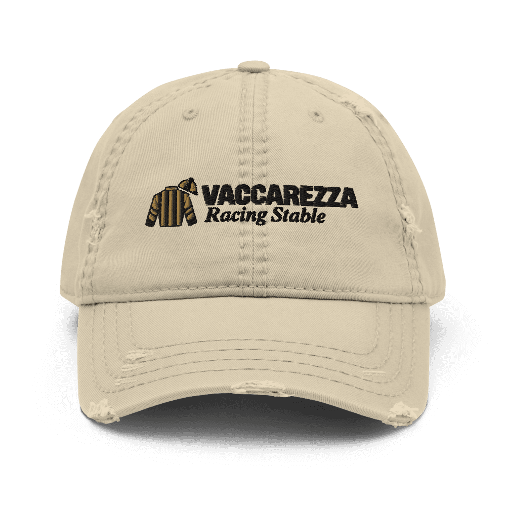 Distressed Cap in Khaki, Lockup